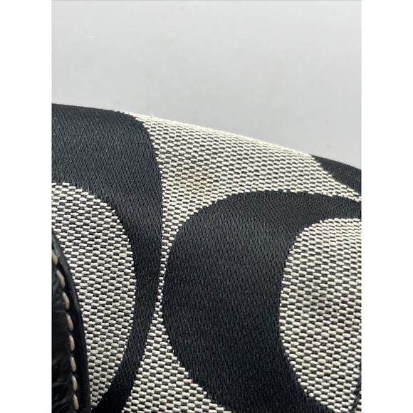 Coach Daisy Poppy Black and Gray Backpack Signature Monogram Read Description - Picture 6 of 13